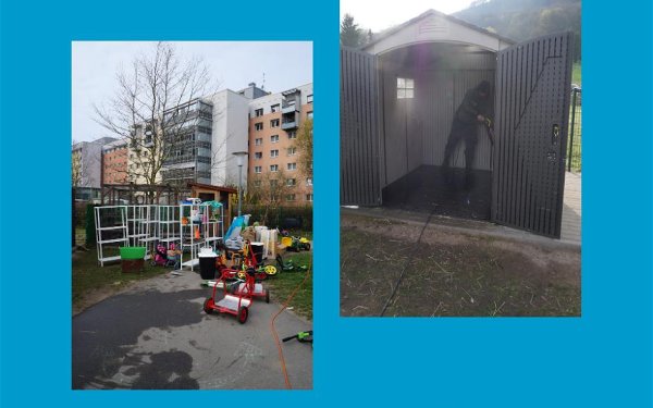 Frühjahrsputz in der Kita am Windberg 